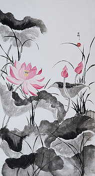Pink Lotus by Nona Lightman